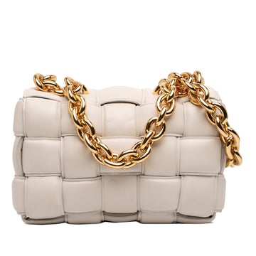 Nappa Intrecciato Padded Chain Cassette Satchel - Image 1