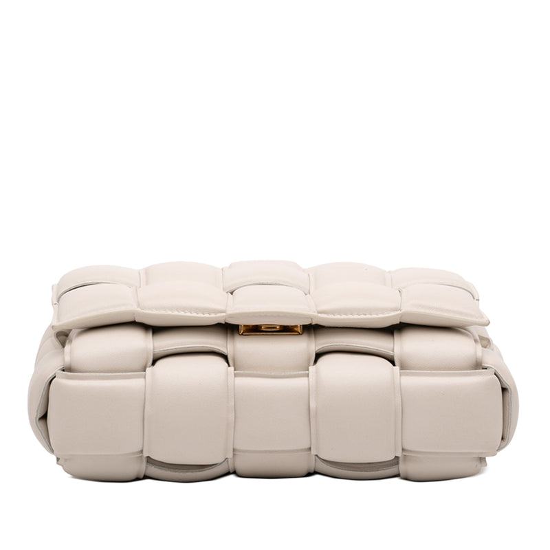 Nappa Intrecciato Padded Chain Cassette Satchel - Image 3