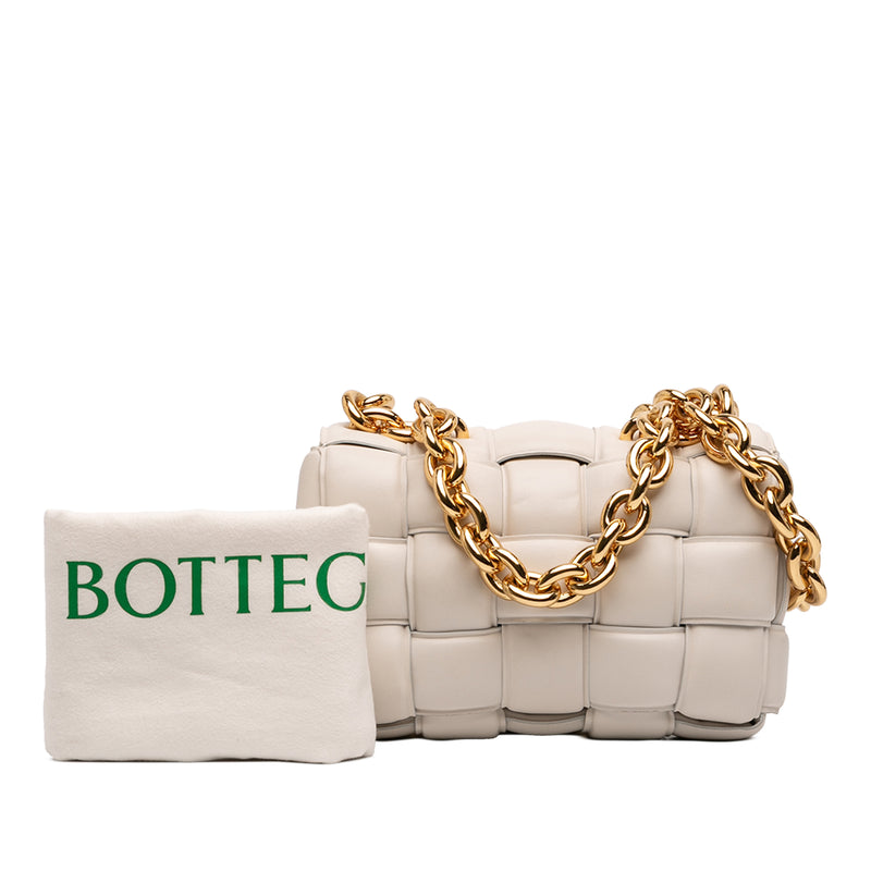 Nappa Intrecciato Padded Chain Cassette Satchel - Image 8
