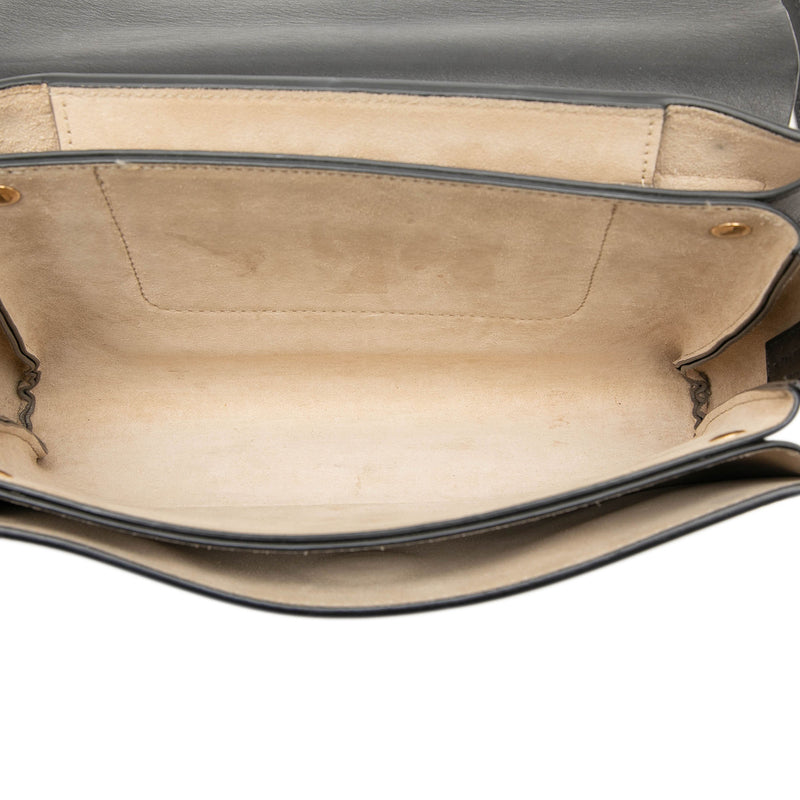 Small Suede and Calfskin Faye Crossbody - Image 4