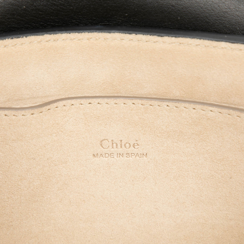 Small Suede and Calfskin Faye Crossbody - Image 5