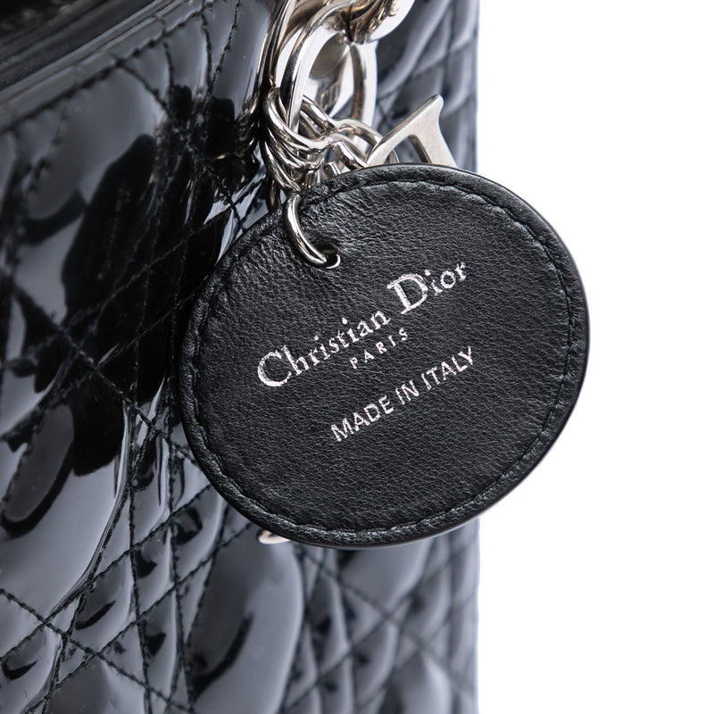 Medium Patent Cannage Lady Dior - Image 5