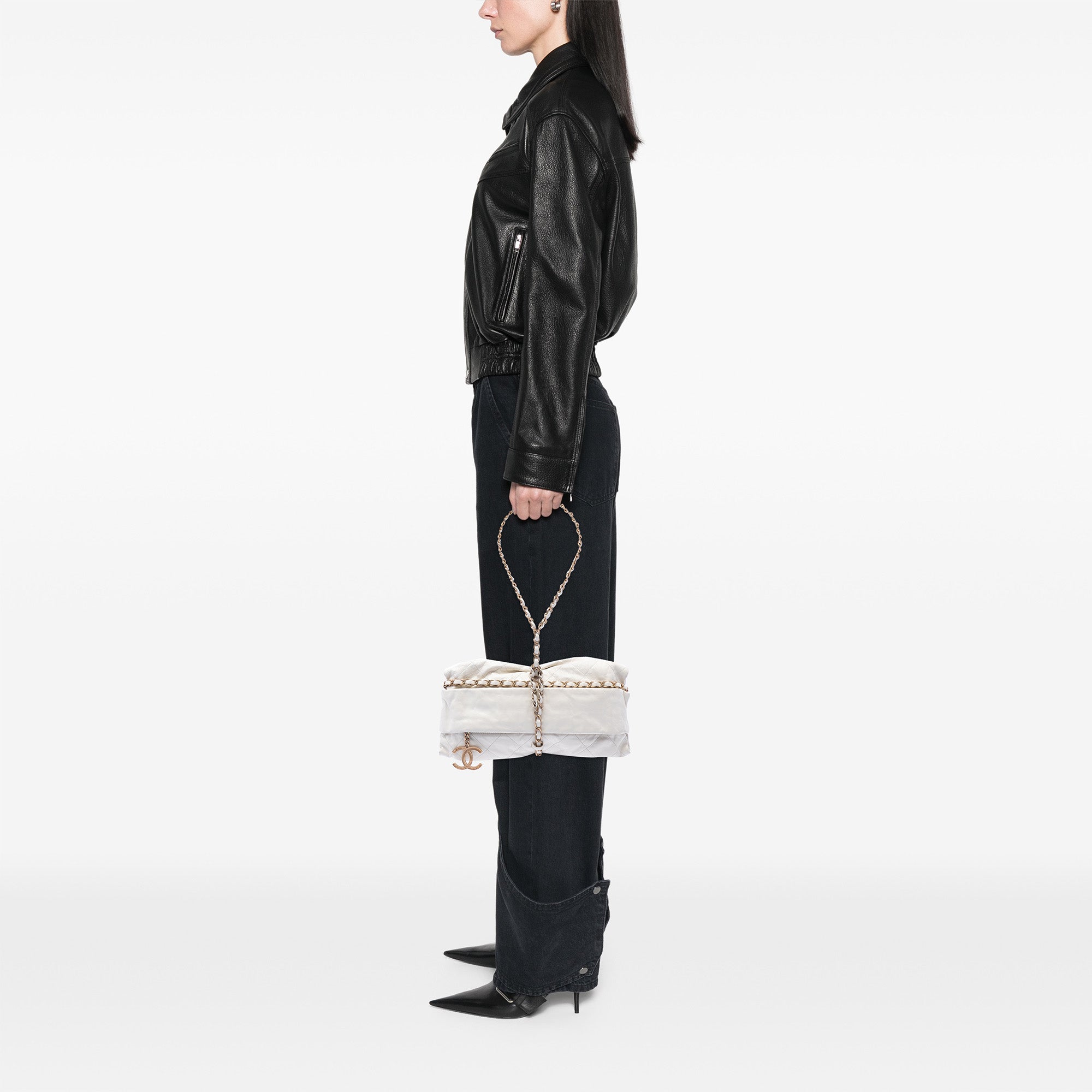 Quilted Calfskin Midnight Swim Baluchon Bag - Image 6