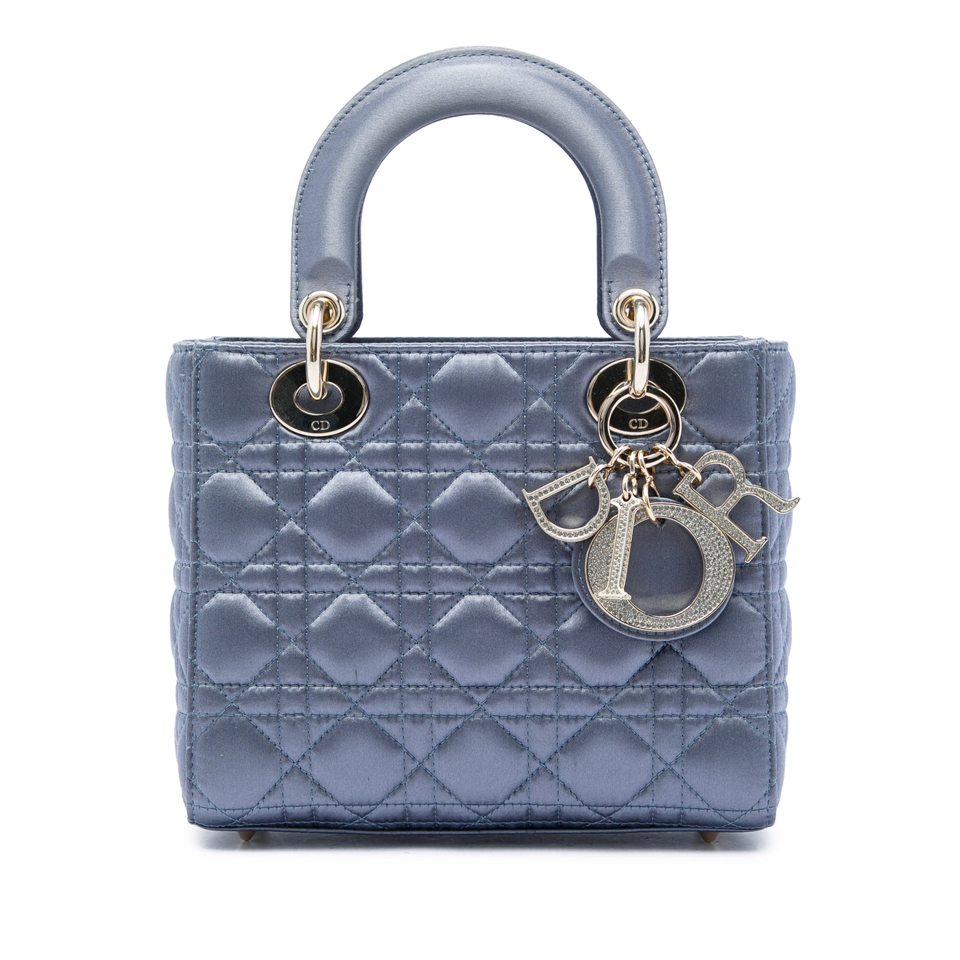 Small Satin Cannage Swarovski Lady Dior - Image 1
