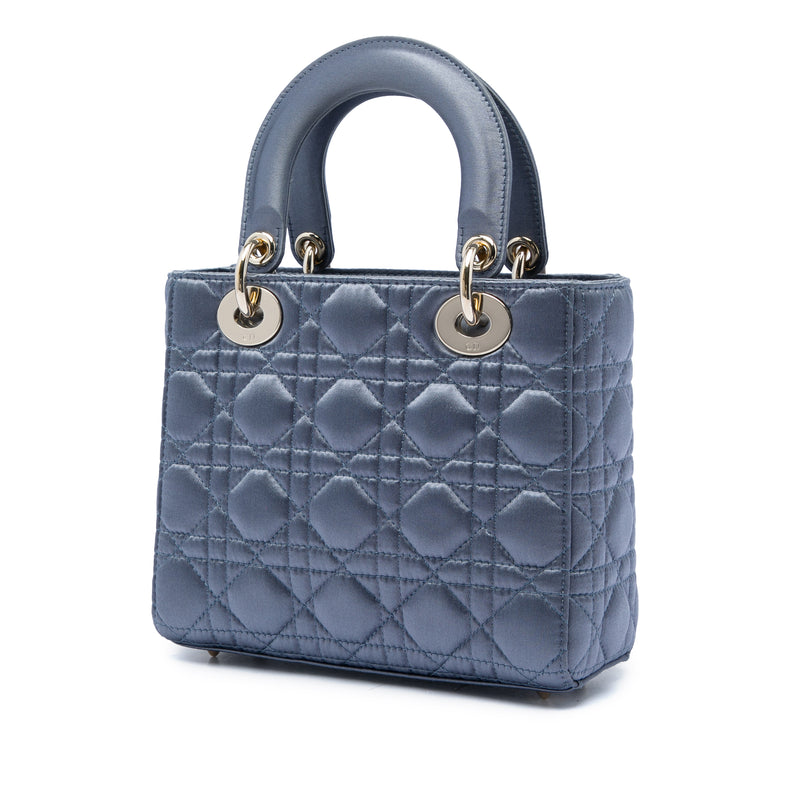 Small Satin Cannage Swarovski Lady Dior - Image 2