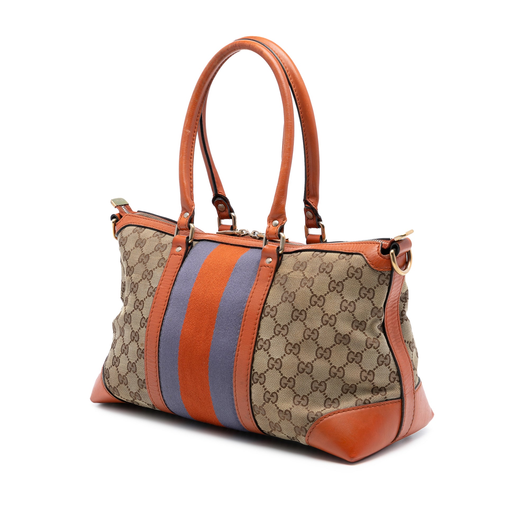 GG Canvas Web Satchel - Image 2