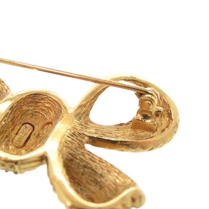 Gold Plated Strass Bow Brooch - Image 10
