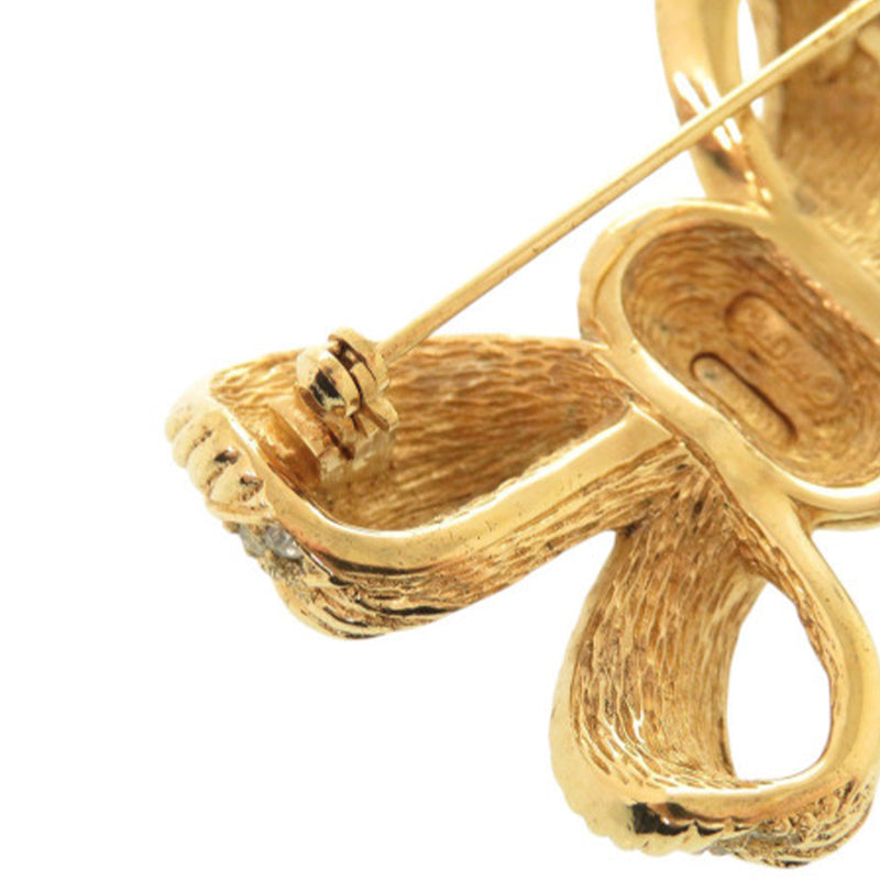 Gold Plated Strass Bow Brooch - Image 11