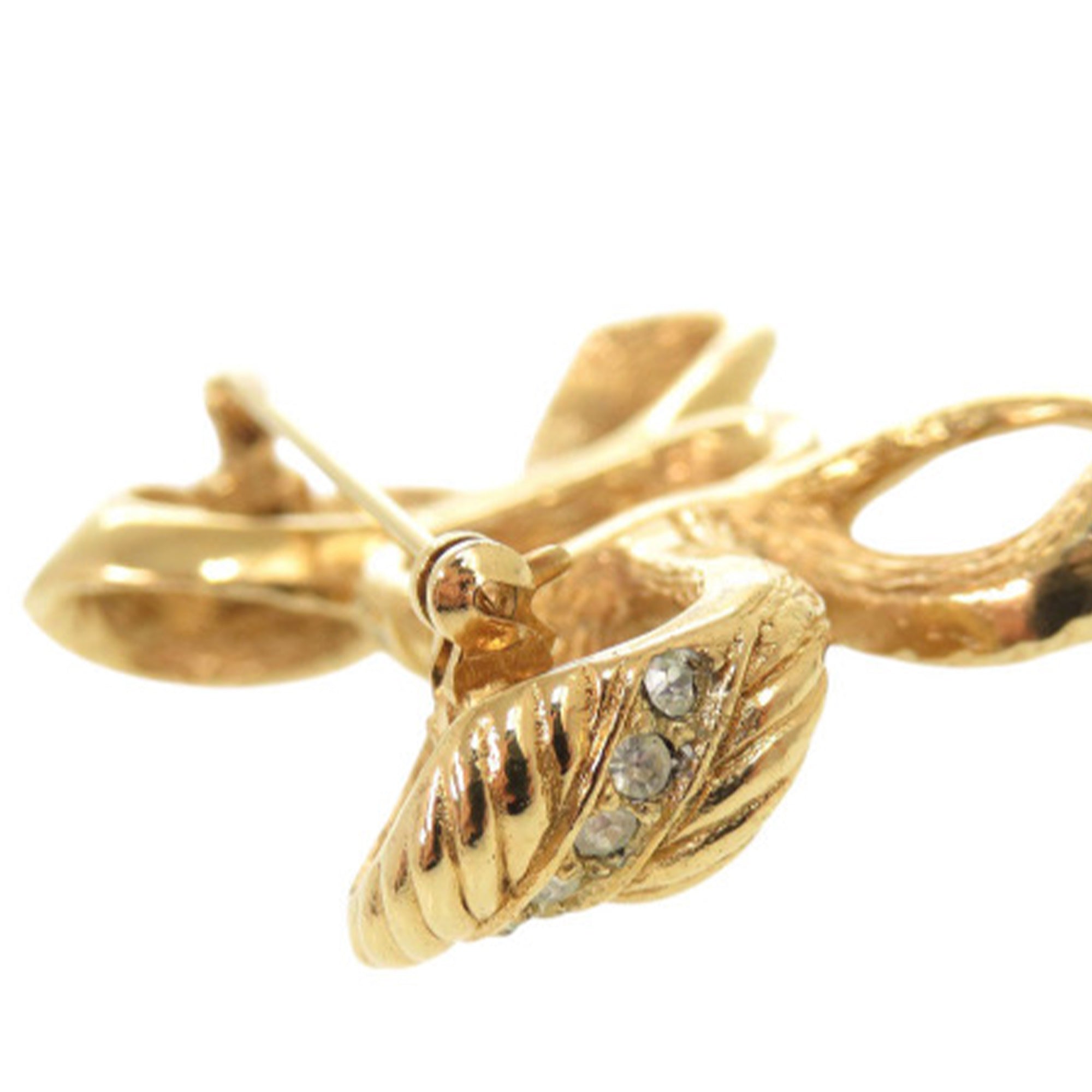 Gold Plated Strass Bow Brooch - Image 12