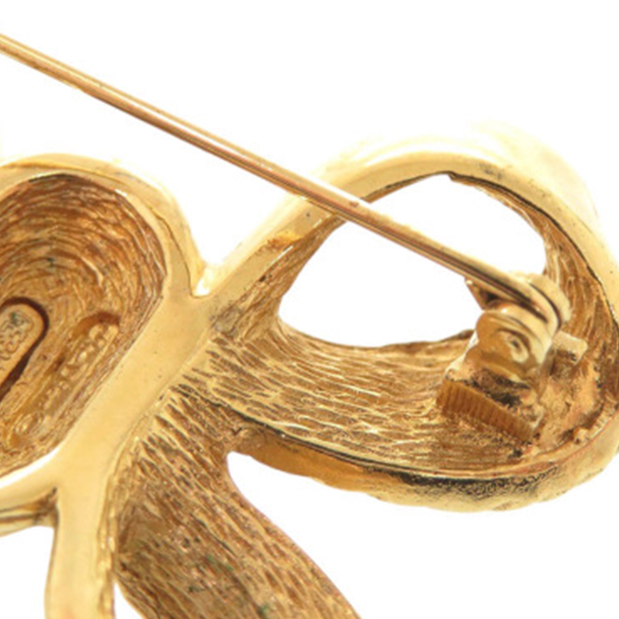 Gold Plated Strass Bow Brooch - Image 13