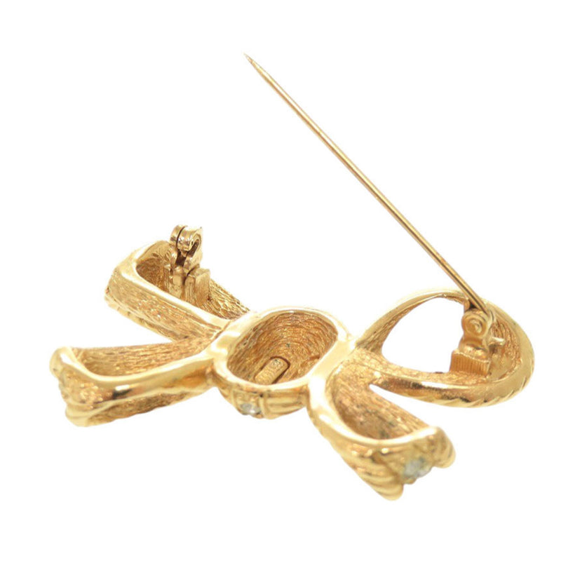 Gold Plated Strass Bow Brooch - Image 14