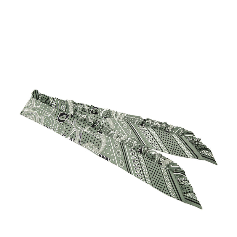 Eperon d Or Bandana Ruffled Twilly Silk Scarf - Image 2