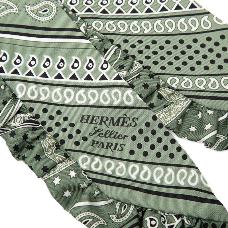 Eperon d Or Bandana Ruffled Twilly Silk Scarf - Image 3