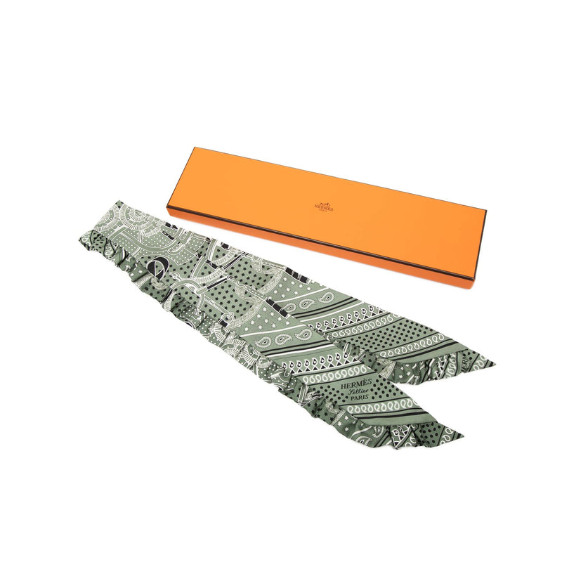 Eperon d Or Bandana Ruffled Twilly Silk Scarf - Image 7