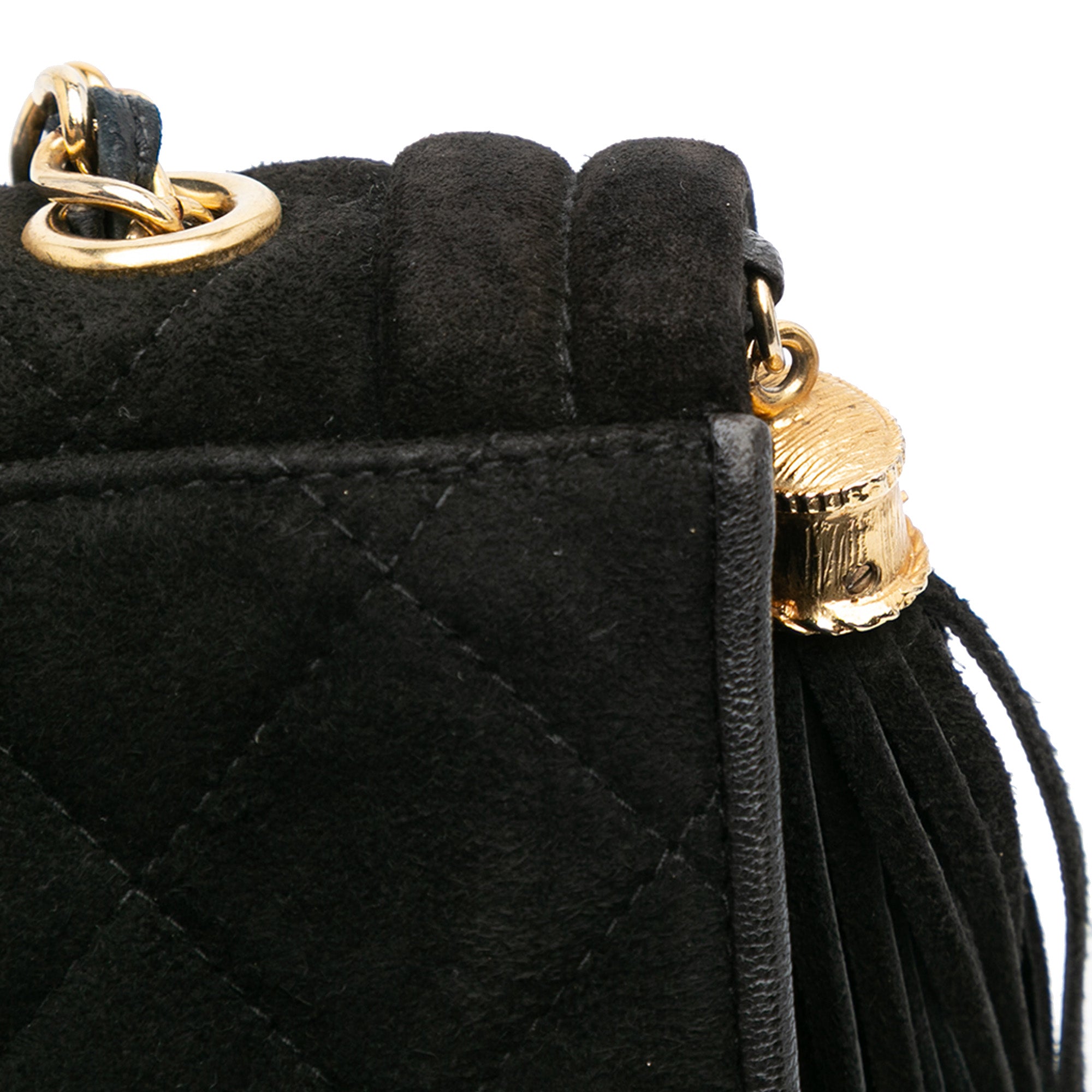 Quilted Suede Tassel Flap - Image 10