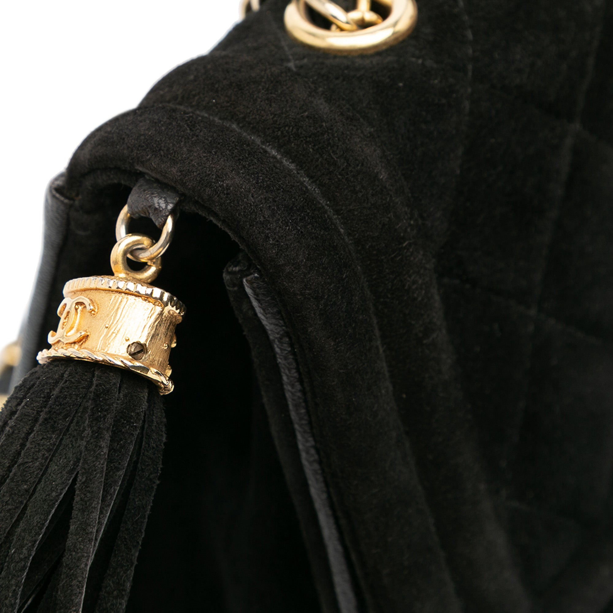 Quilted Suede Tassel Flap - Image 8