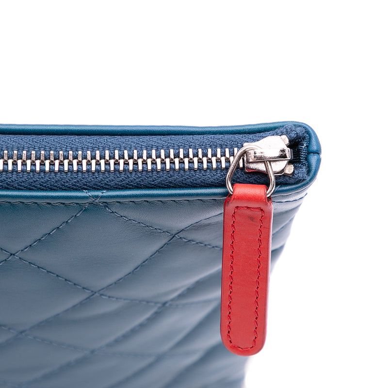 Quilted Lambskin Multi Zip Case Clutch - Image 11