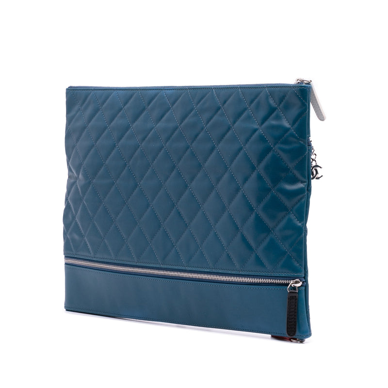 Quilted Lambskin Multi Zip Case Clutch - Image 2