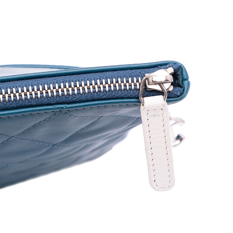 Quilted Lambskin Multi Zip Case Clutch - Image 8