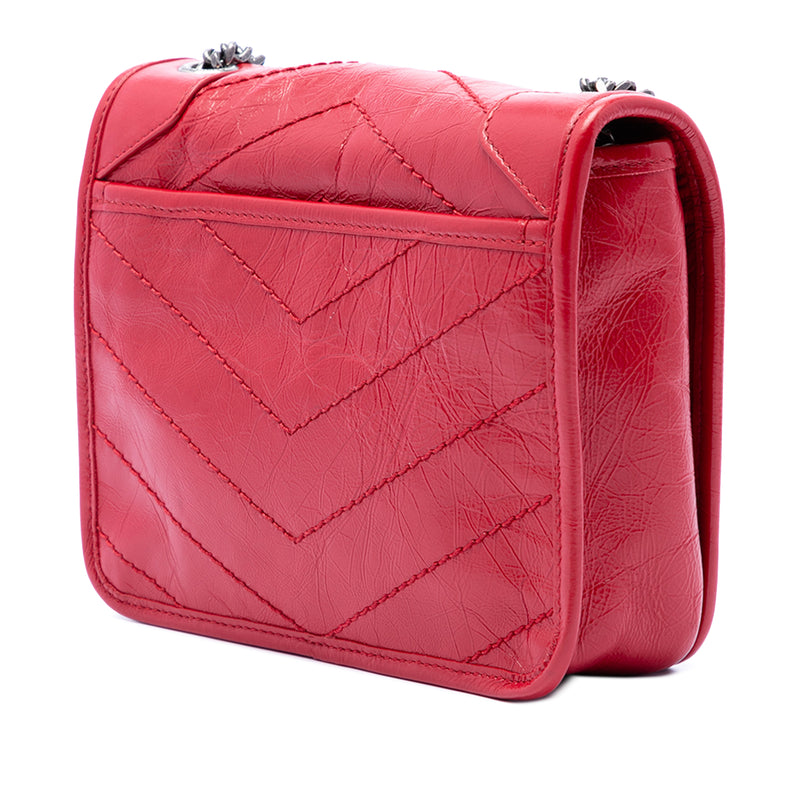 Crinkled Calfskin Niki Wallet on Chain - Image 2