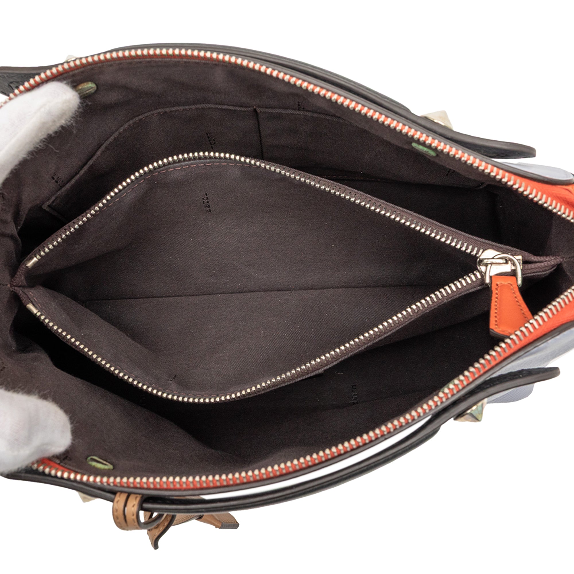 Medium Tricolor Leather By The Way Satchel - Image 4