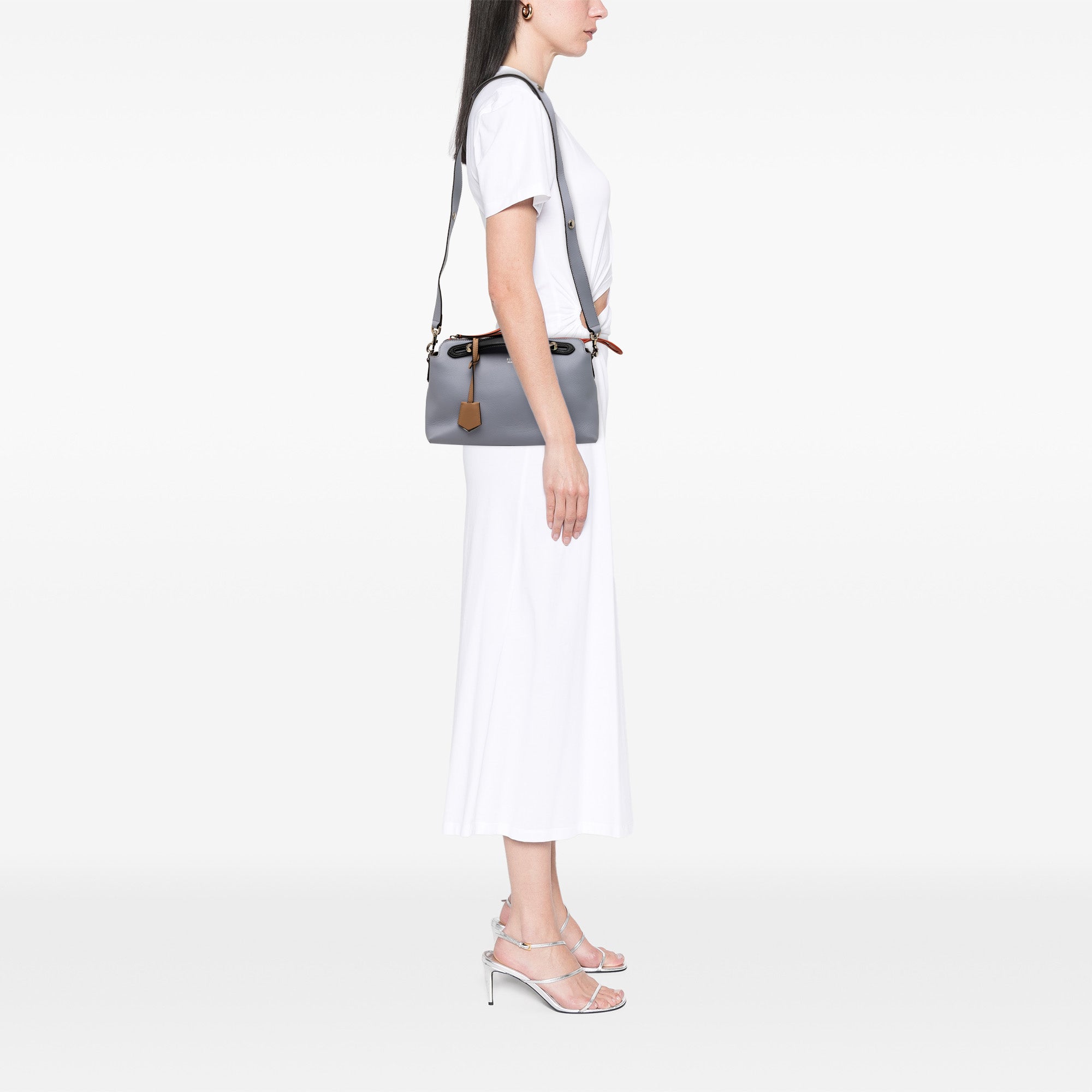 Medium Tricolor Leather By The Way Satchel - Image 9