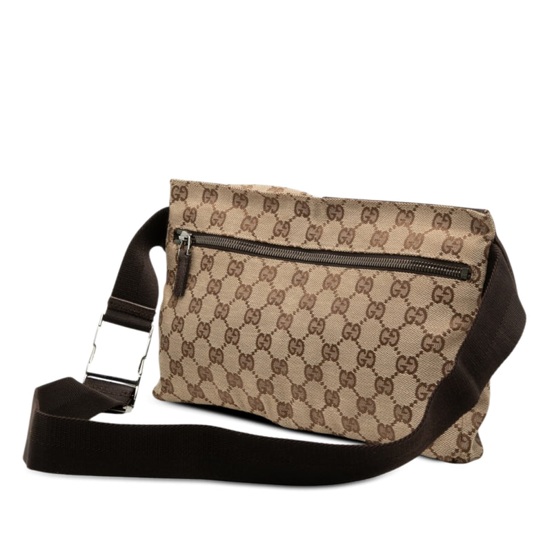 GG Canvas Double Pocket Belt Bag - Image 2
