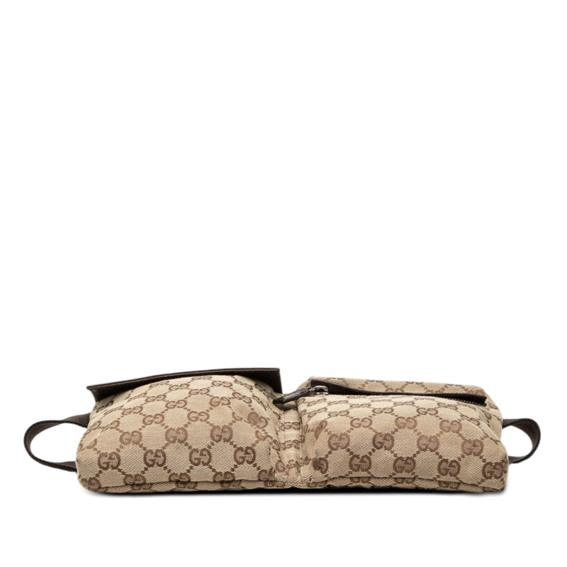 GG Canvas Double Pocket Belt Bag - Image 3