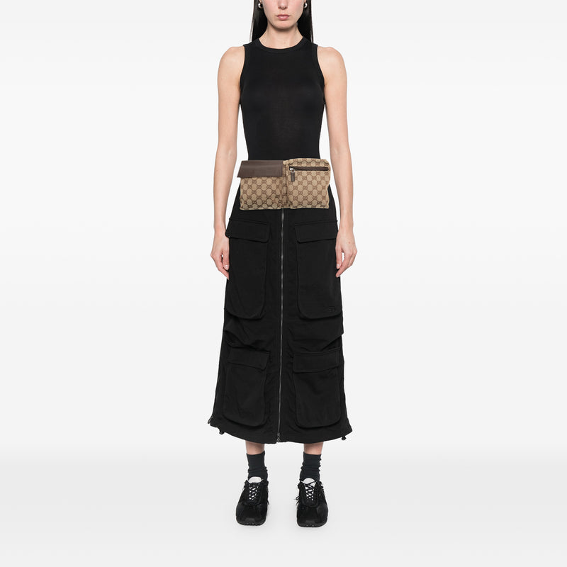 GG Canvas Double Pocket Belt Bag - Image 7
