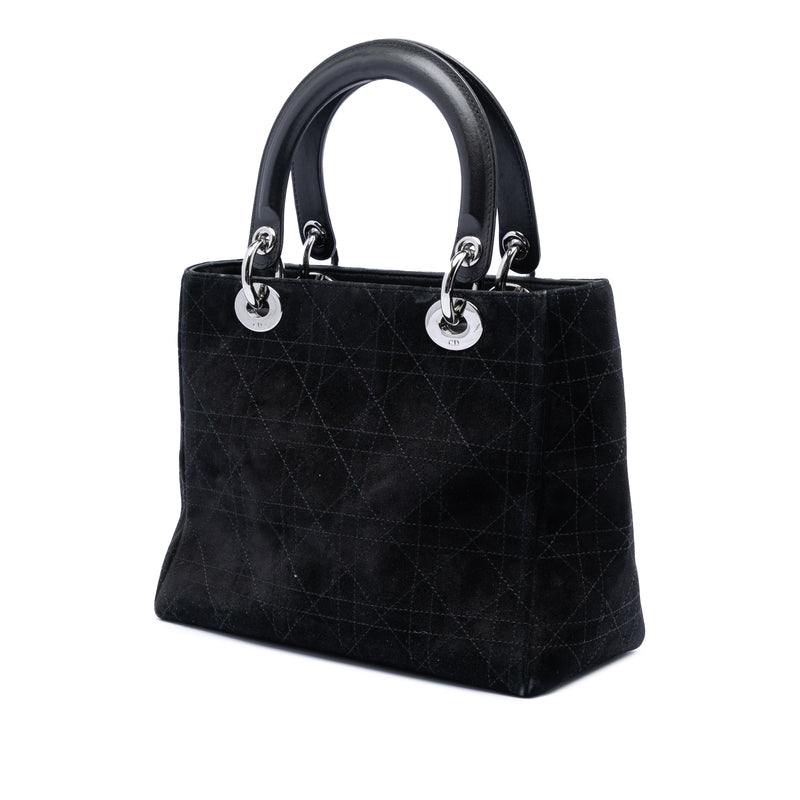 Medium Suede Cannage Lady Dior - Image 2
