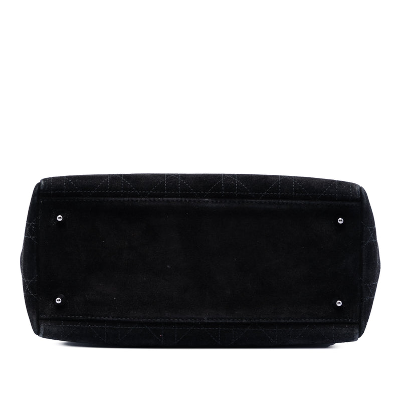 Medium Suede Cannage Lady Dior - Image 3