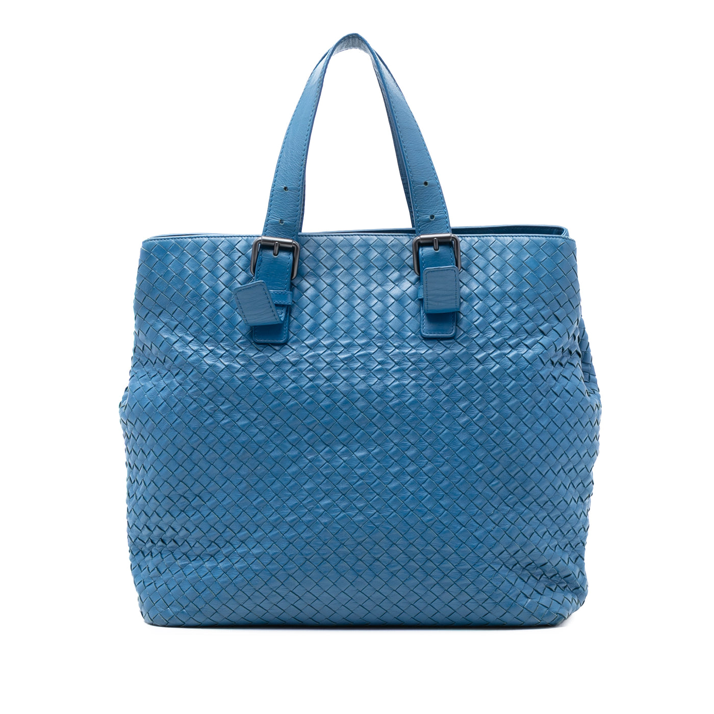 Nappa Intrecciato Belted Tote - Image 1