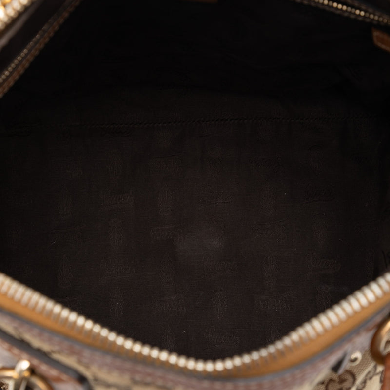 Medium GG Canvas Charm Dome Satchel - Image 4