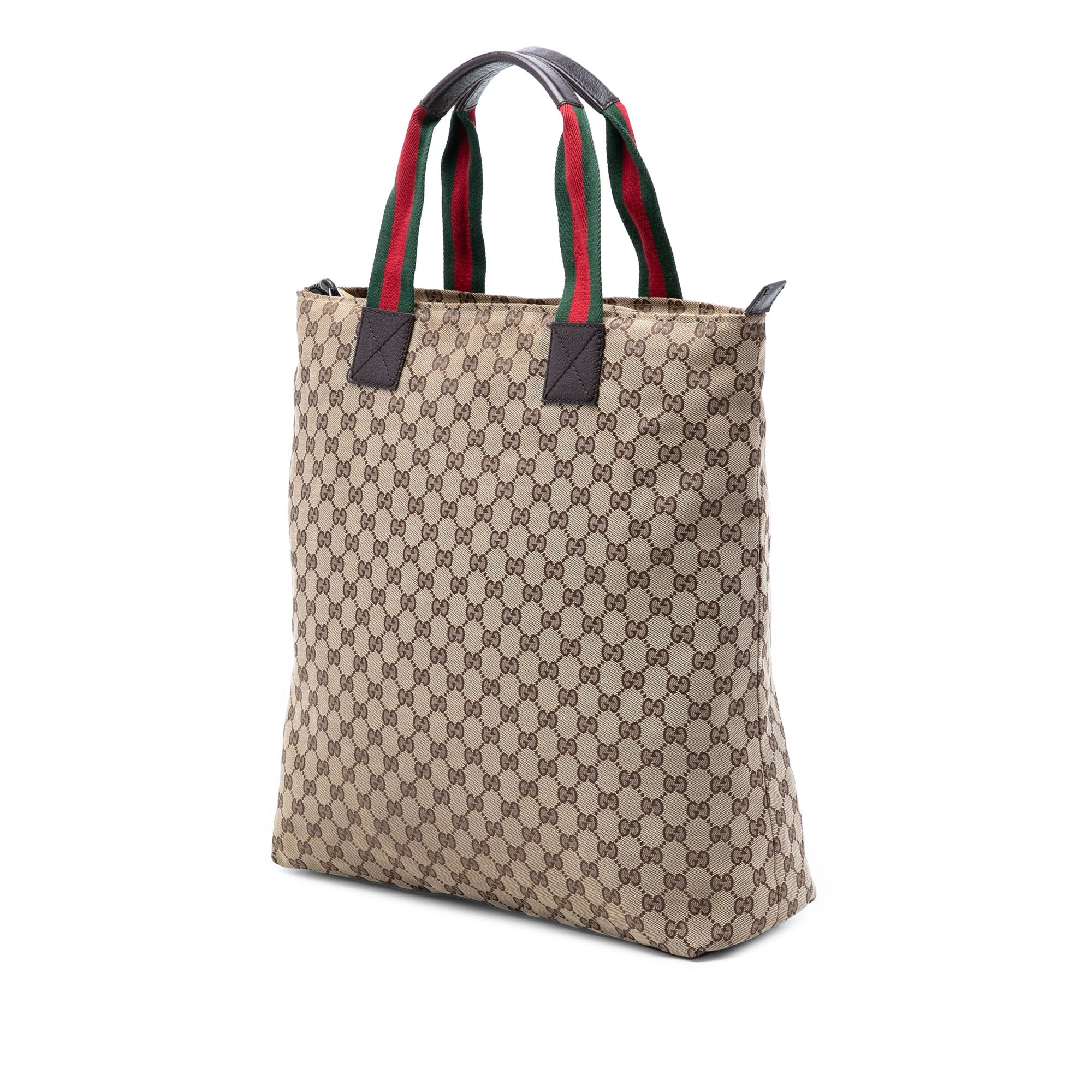 GG Canvas Web Vertical Tote - Image 2