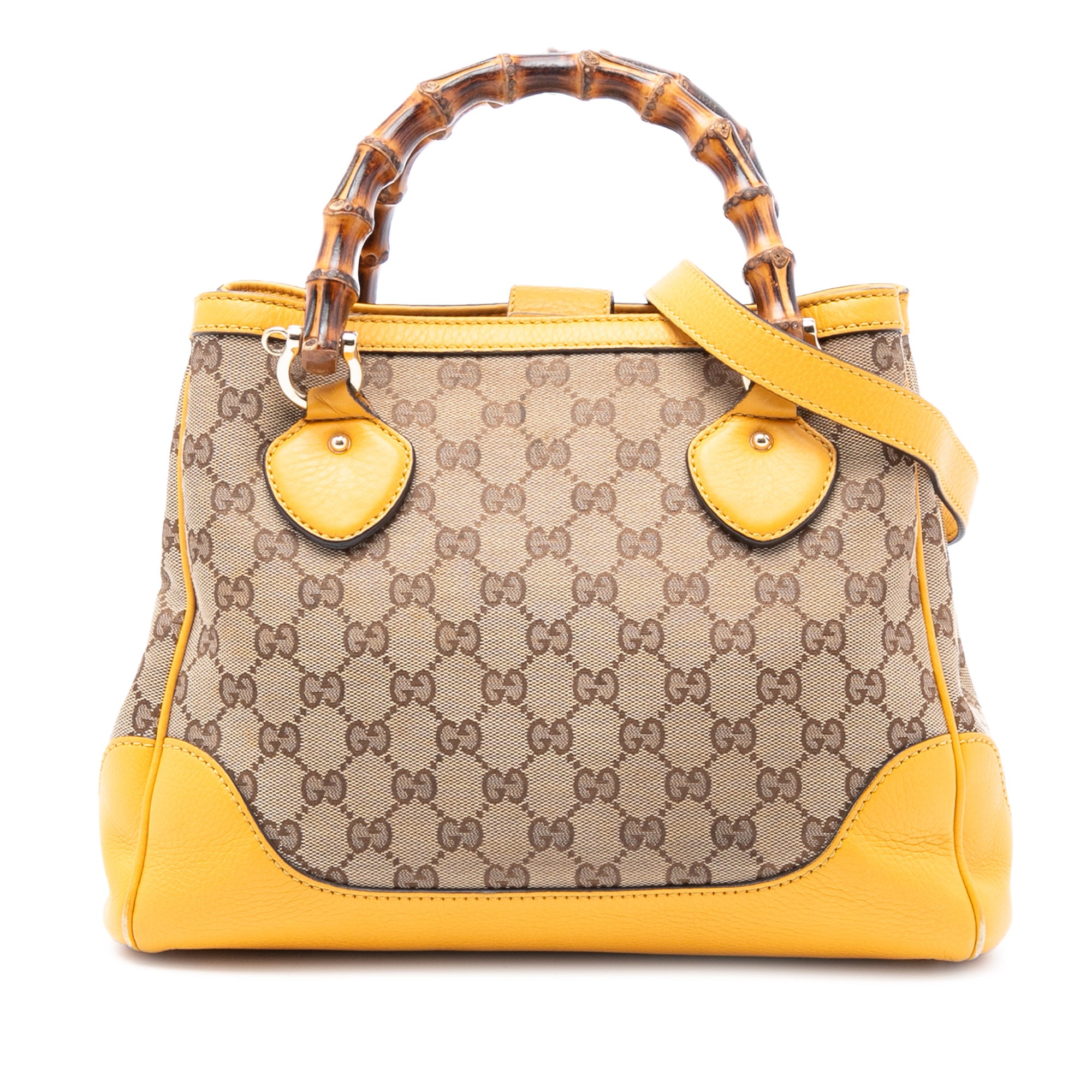 GG Canvas Bamboo Diana Top Handle Tote - Image 1