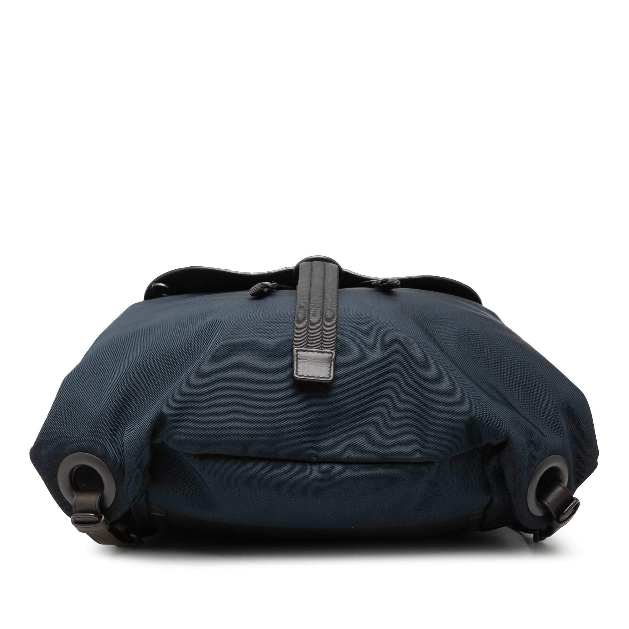 Canvas and Nappa Intrecciato Flap Backpack - Image 3