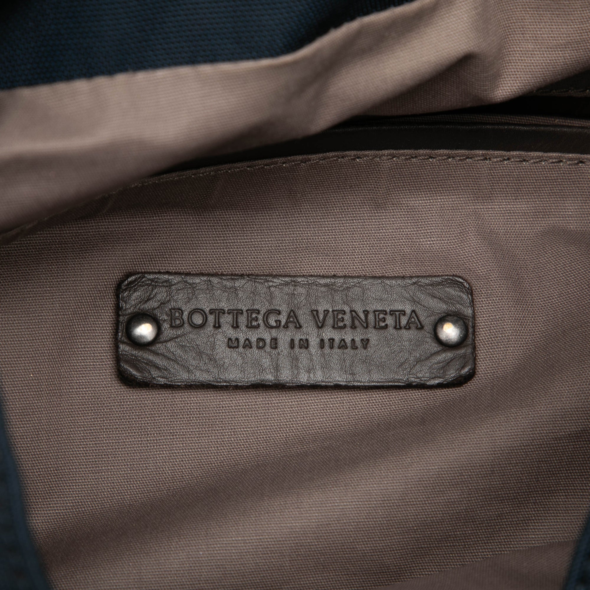 Canvas and Nappa Intrecciato Flap Backpack - Image 5