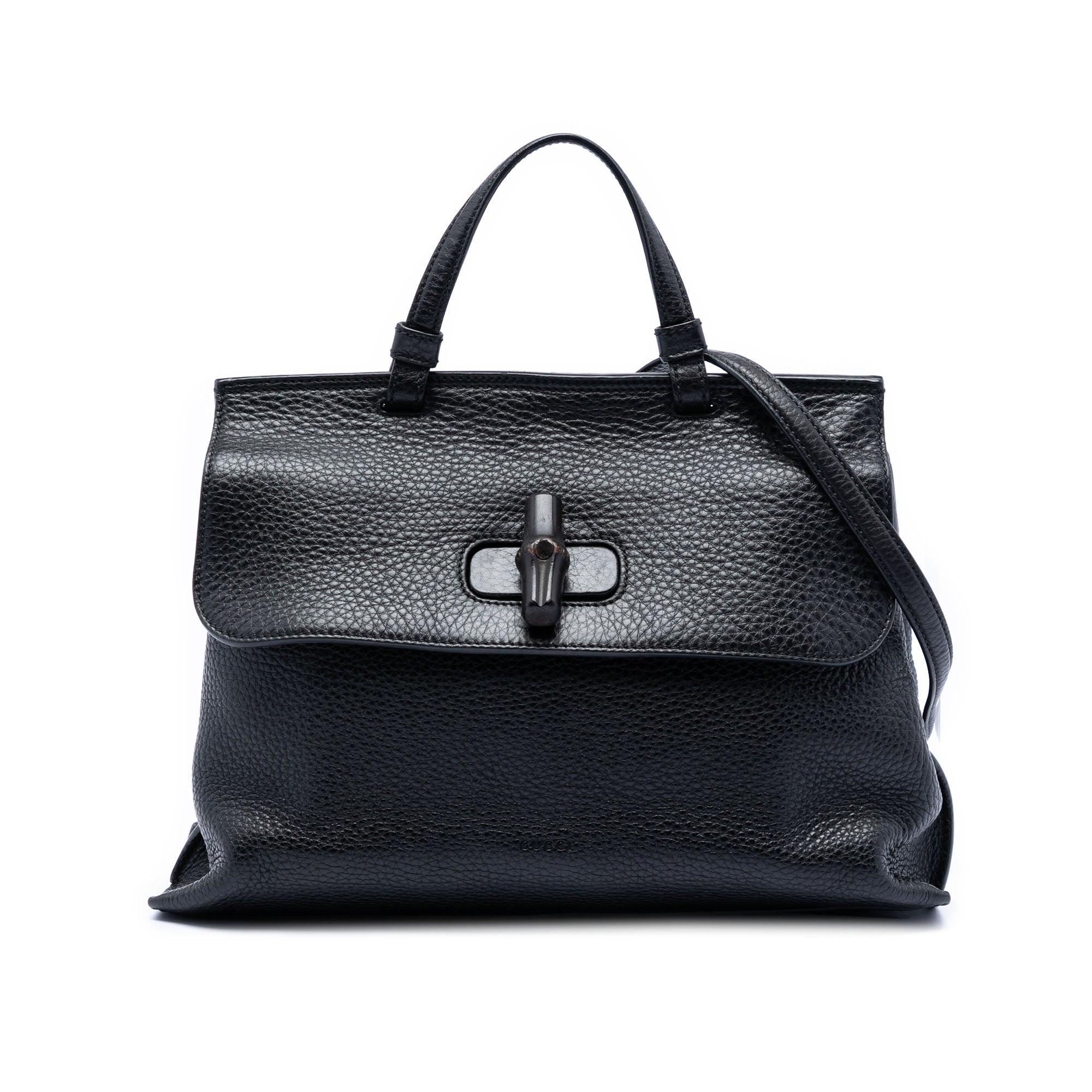Medium Calfskin Bamboo Daily Satchel - Image 1