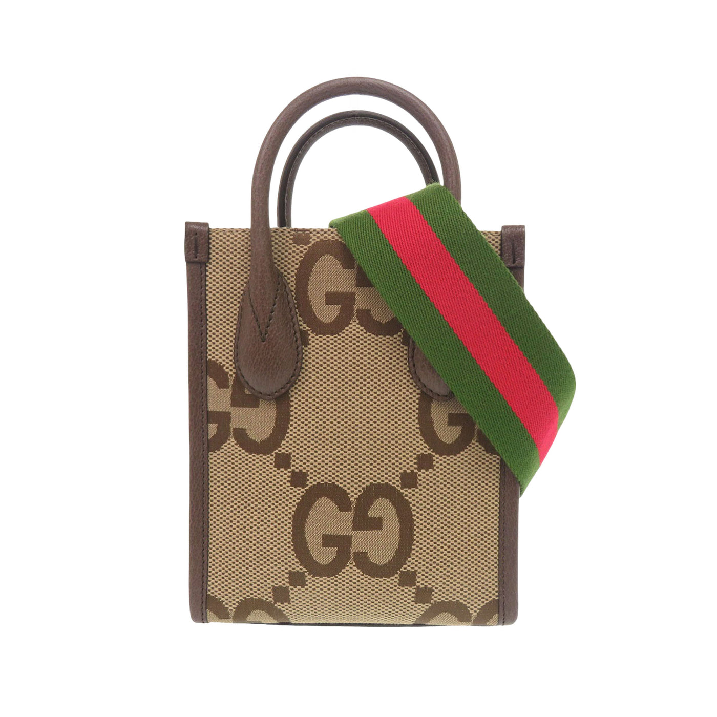 Mini Jumbo GG Canvas Web Satchel - Image 1