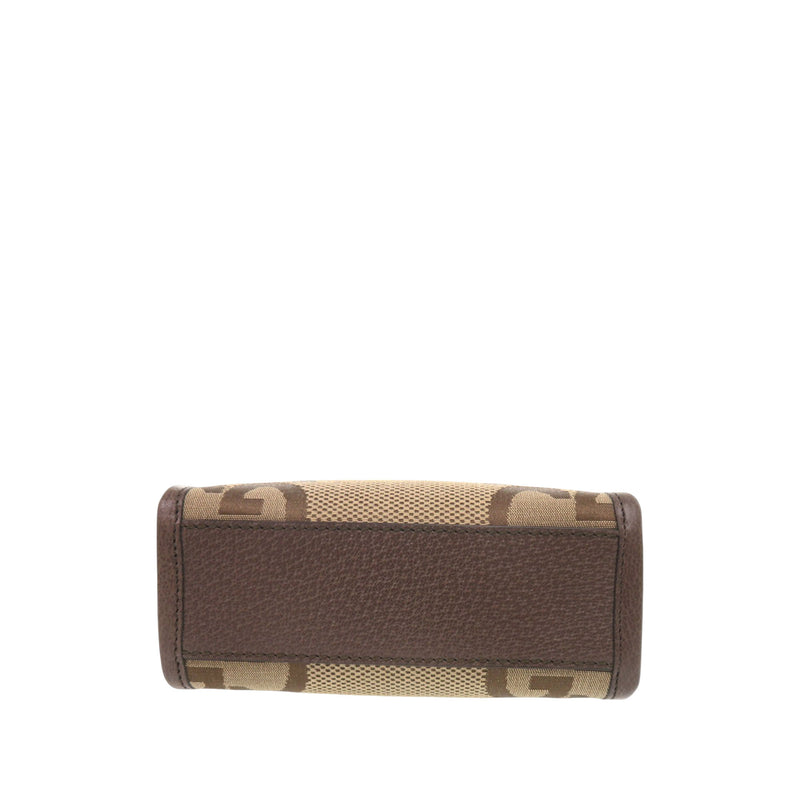 Mini Jumbo GG Canvas Web Satchel - Image 3