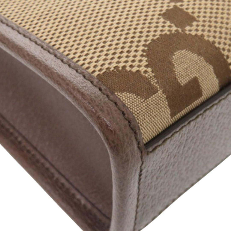 Mini Jumbo GG Canvas Web Satchel - Image 8