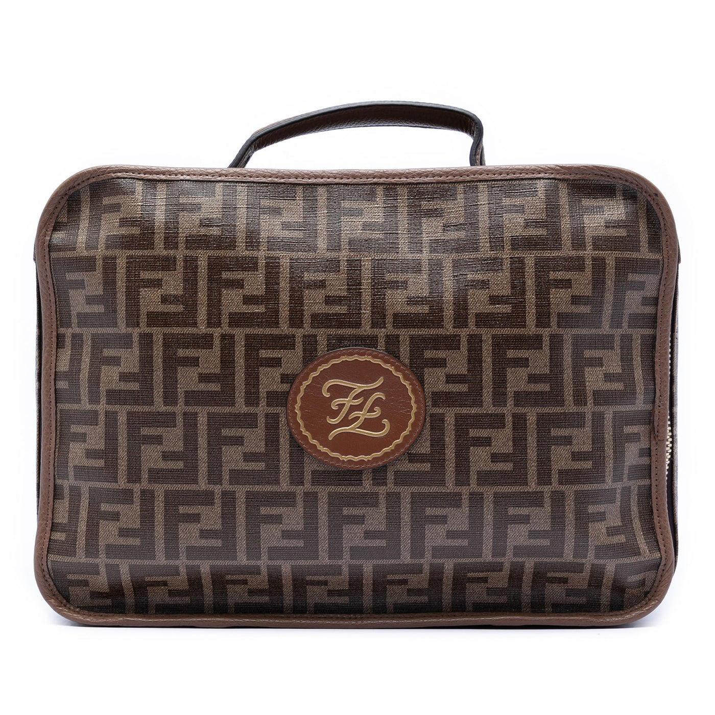 Zucca Coated Canvas Karligraphy Travel Bag - Image 1