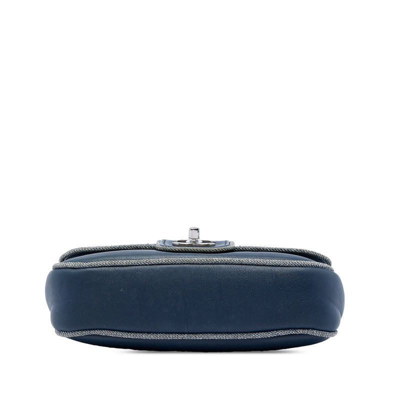 Medium Quilted Lambskin and Metallic Trim Elementary Chic Flap - Image 3