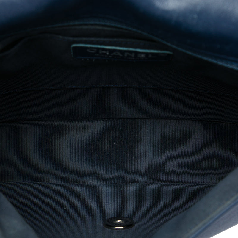 Medium Quilted Lambskin and Metallic Trim Elementary Chic Flap - Image 4