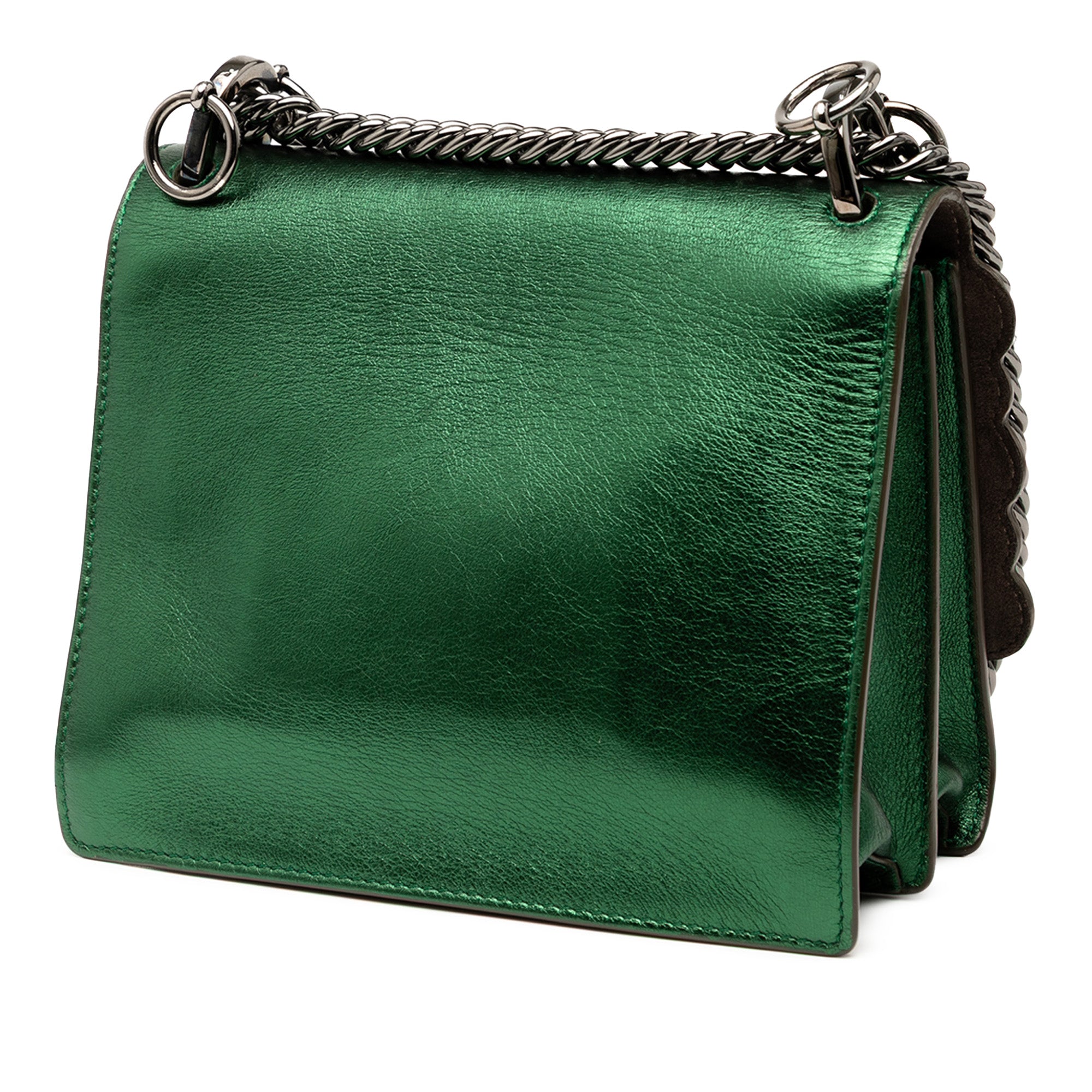 Small Leather Scalloped Kan I Crossbody - Image 2