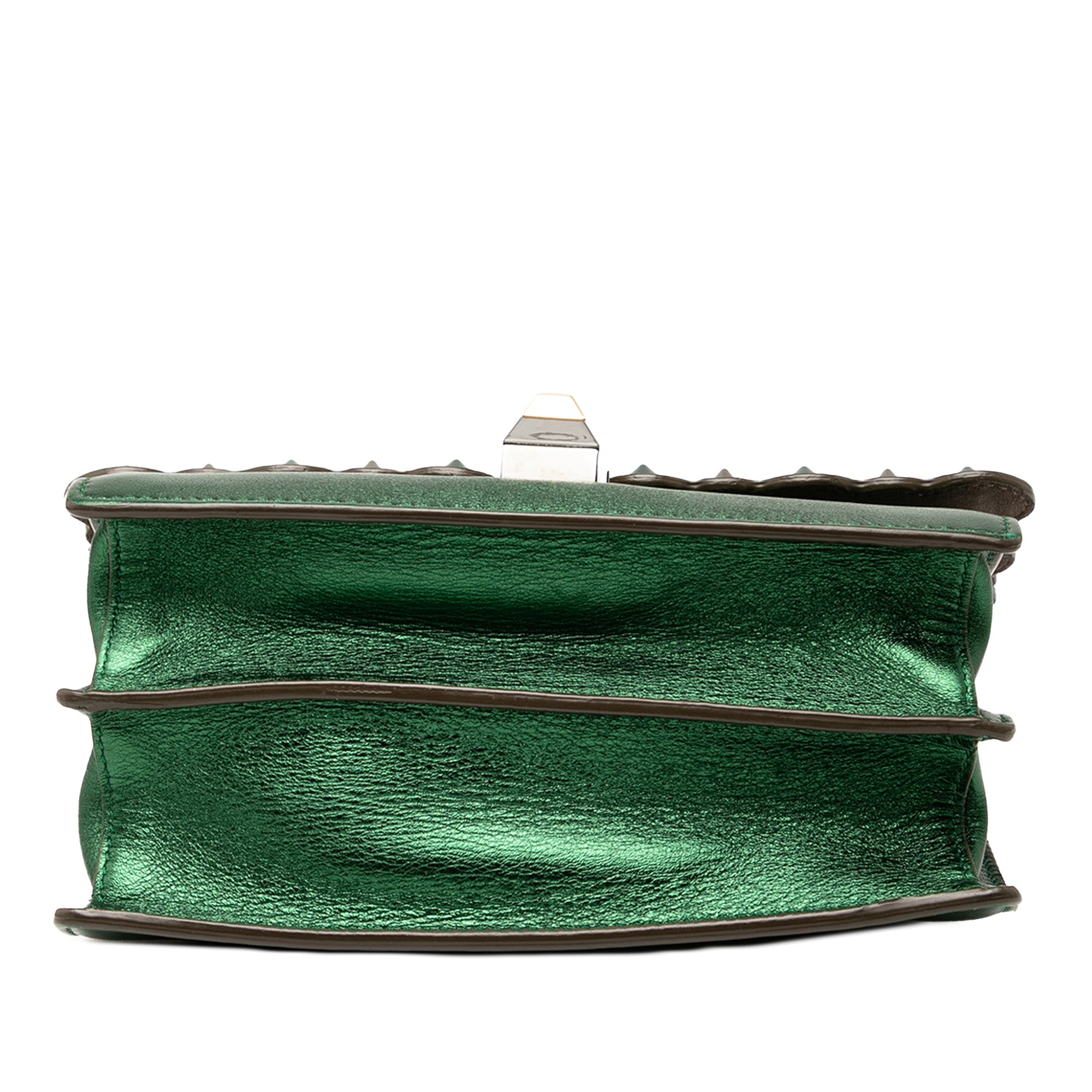 Small Leather Scalloped Kan I Crossbody - Image 3