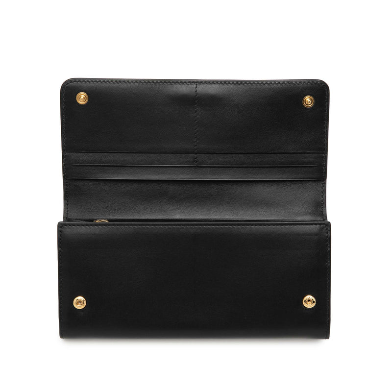 Soft Calf Bow Bifold Long Wallet - Image 8