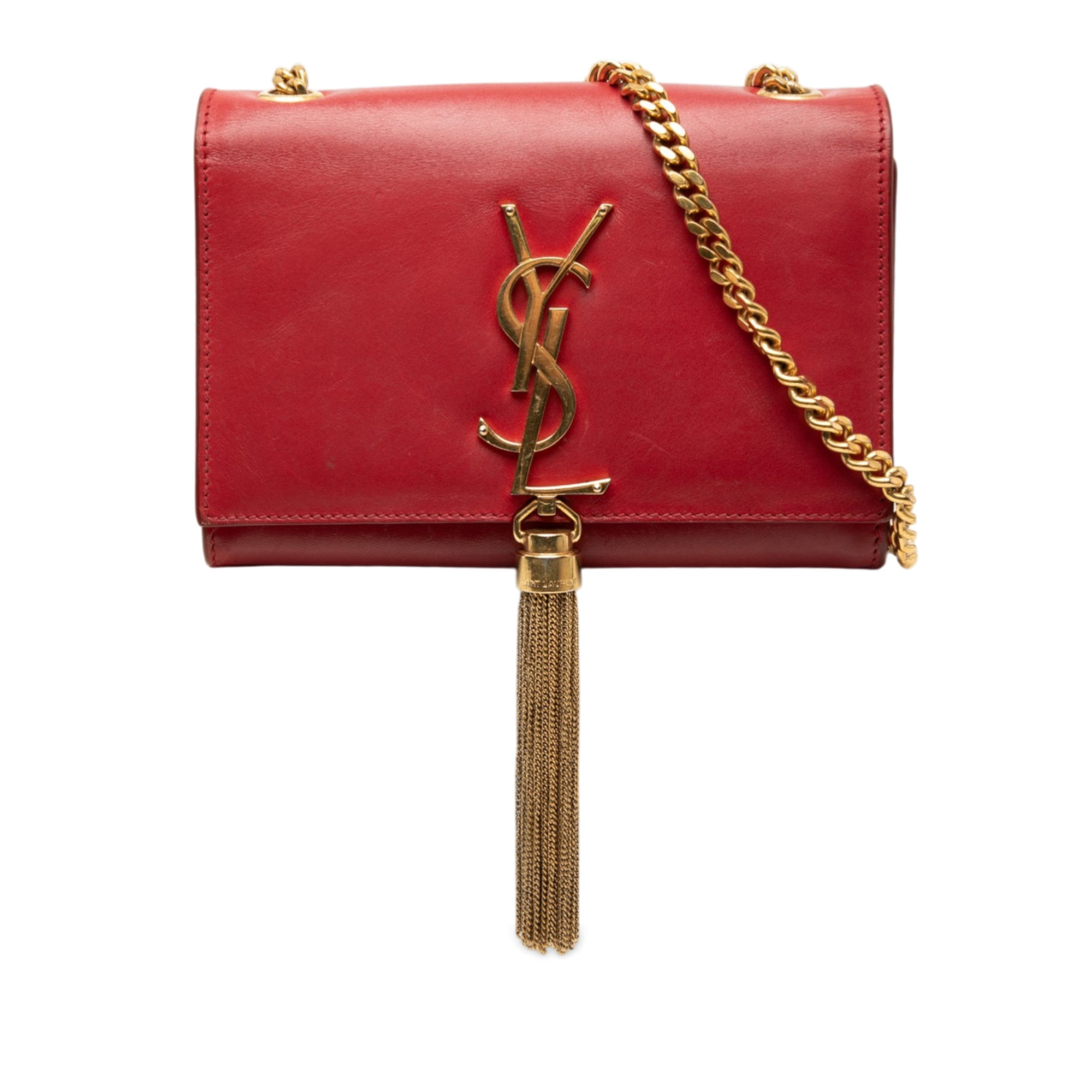 Small Leather Monogram Kate Tassel Crossbody - Image 1