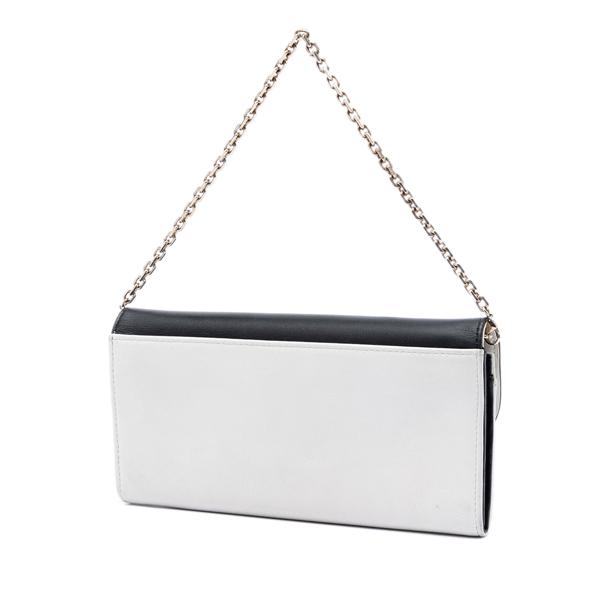 Bicolor Calfskin Diorling Wallet on Chain - Image 2