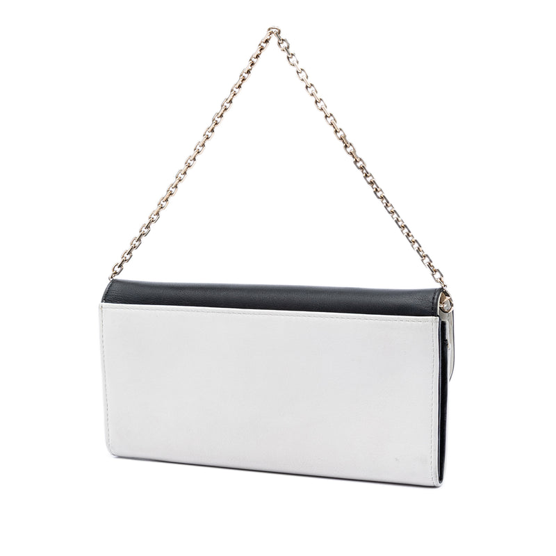 Bicolor Calfskin Diorling Wallet on Chain - Image 2